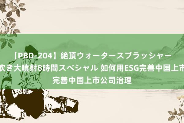 【PBD-204】絶頂ウォータースプラッシャー 放尿＆潮吹き大噴射8時間スペシャル 如何用ESG完善中国上市公司治理