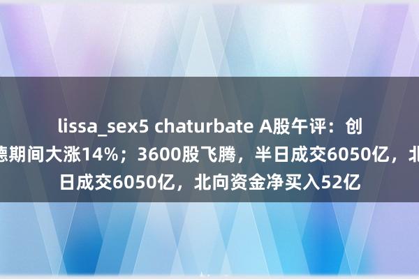 lissa_sex5 chaturbate A股午评：创业板指涨3.28%宁德期间大涨14%；3600股飞腾，半日成交6050亿，北向资金净买入52亿